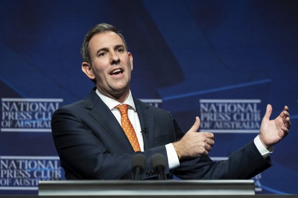 Jim Chalmers will use the first budget surplus since 2007-08 to pay down government debt.