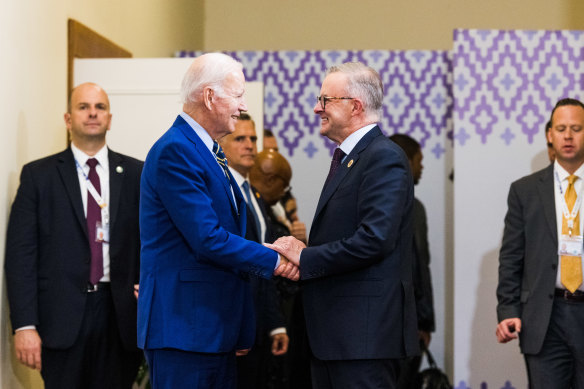 Aceasta a fost a doua oară când Albanese s-a întâlnit cu președintele american Joe Biden.  Prima dată a fost în Japonia, imediat după alegerile din Australia. 