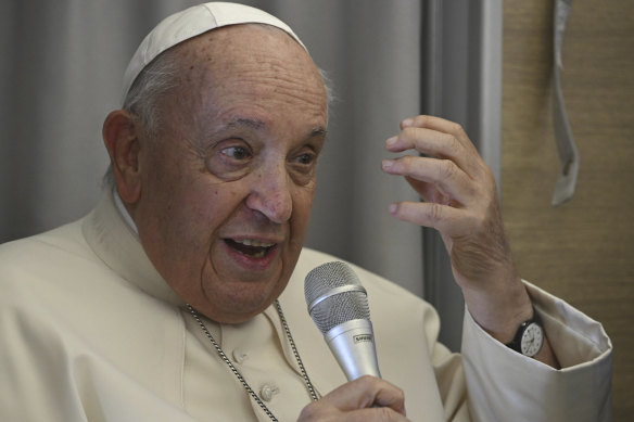 Pope Francis has admitted his comments on Russia’s empire weren’t well-thought-out. 