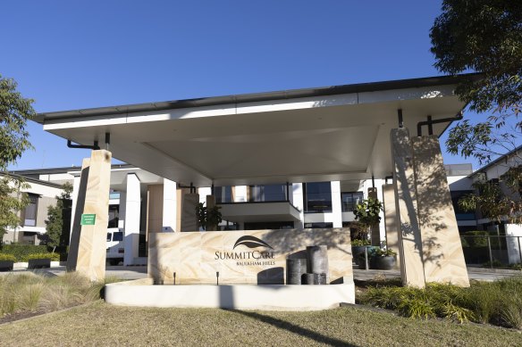 SummitCare aged care in Baulkham Hills, where residents have confirmed cases of COVID-19.
