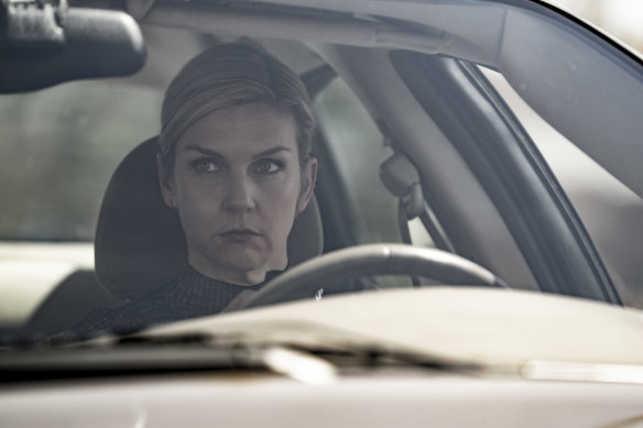 Rhea Seehorn in a scene in the final season of Better Call Saul. “My last day, I left the set, and I just thought, ‘I’m going to be thinking about that ending for a very, very long time.’”
