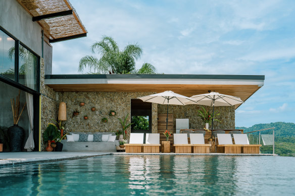 Poolside at Surf Synergy.
