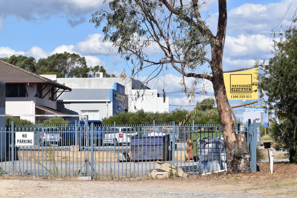 Freeway Storage in Belmont, taken over in the intervening years by National Storage, was the unassuming scene of the crime. 