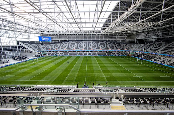 The interior of the One New Zealand Stadium.