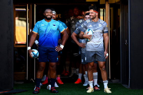 Sekope Kepu lines up ahead of a trial match against the Chiefs.