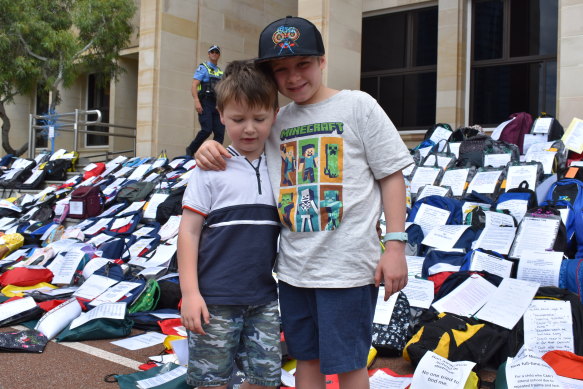 Connor and Fred are two students who took part in the protest.  