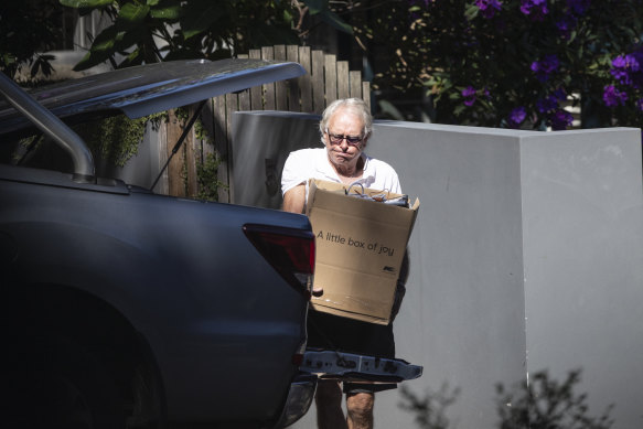 Household items being removed from the North Sydney home.