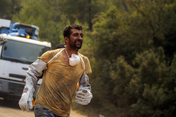  A Turkish volunteer.