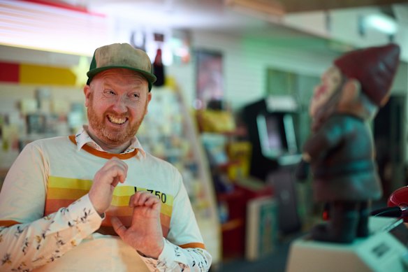 Comedian Luke McGregor makes a memorable appearance as the owner of a local DVD store.
