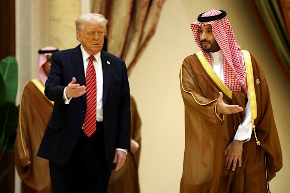 President Donald Trump and Saudi Crown Prince Mohammed bin Salman.