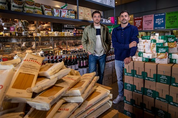 John Valmorbida’s son Jamie Valmorbida and Luisa Valmorbida’s son Luca Sbardella teamed up to launch the new generation of the family’s King and Godfree business.