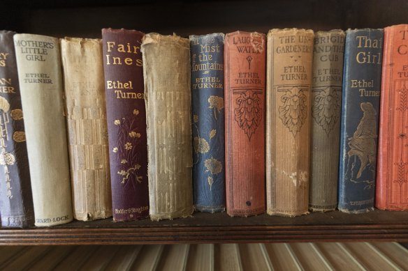 Ethel Turner tomes in the Killara house.
