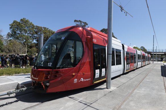 Stage one of the Parramatta light rail links Westmead and Carlingford.