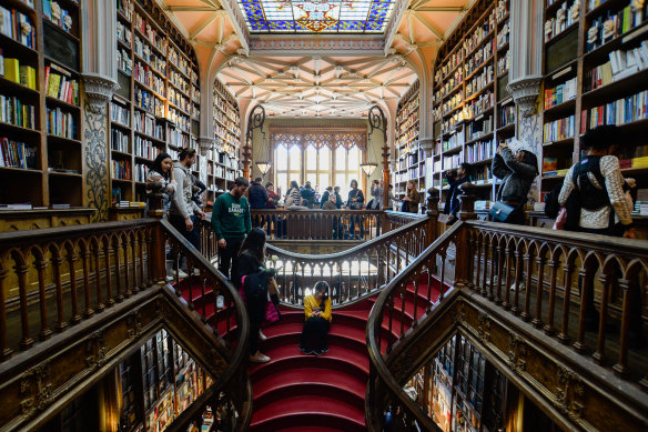 The Livraria Lello book store in Porto, Portugal, is frequently ranked as one of the most beautiful in the world.