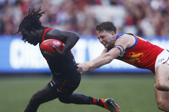 Anthony McDonald-Tipungwuti is set to miss this Saturday for the Bombers.