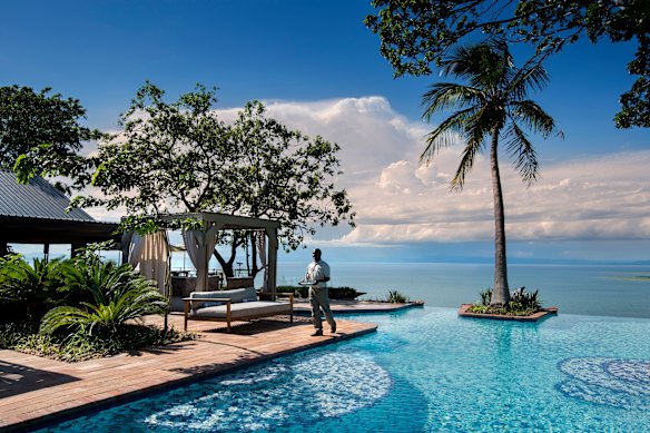 Poolside at Bumi Hills Safari Lodge.