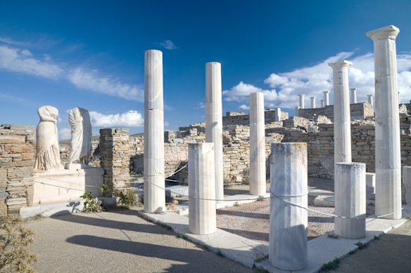 Delos is said to be the mythical birthplace of Apollo.