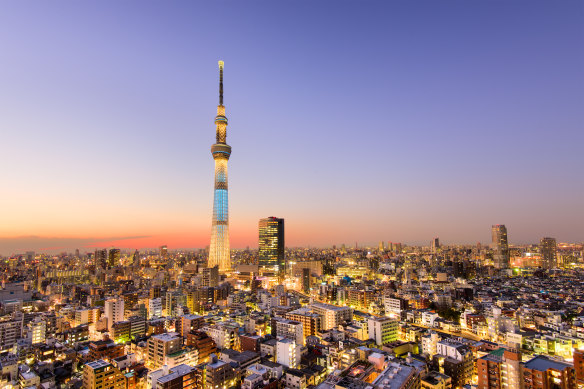 Tokyo’s Skytree, Japan’s tallest structure.