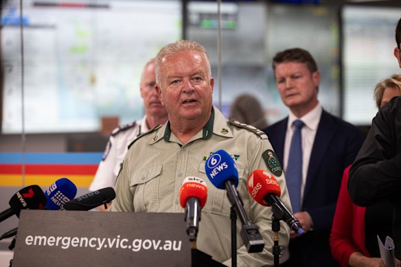 Forest Fire Management Victoria Chief Fire Officer Chris Hardman in 2024.