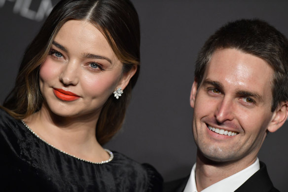 Evan Spiegel is married to Australian model Miranda Kerr.