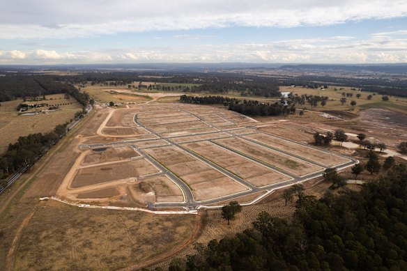 Development along Appin Road, a highway linking Sydney’s south-west suburbs with Wollongong.
