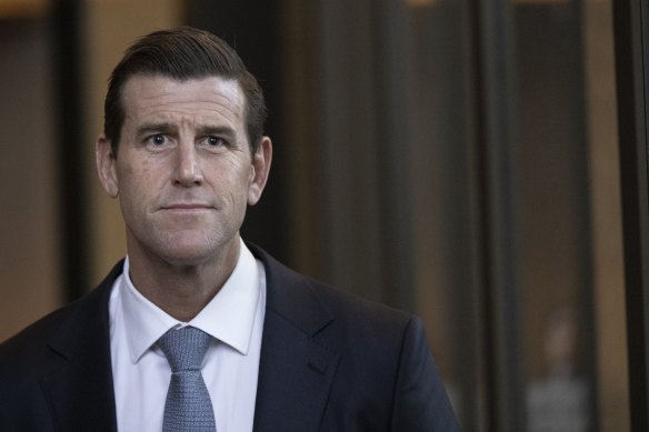 Ben Roberts-Smith after the Federal Court case’s first day. 