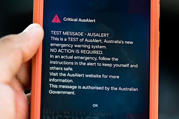 Millions of phones lit up during the AusAlert test.