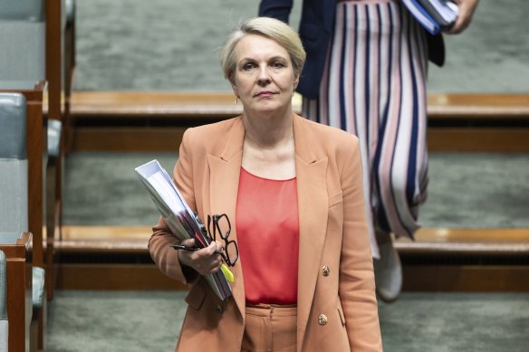 Minister for the Environment and Water Tanya Plibersek.