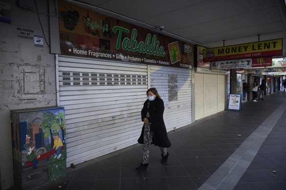 Quiet streets in Blacktown today.