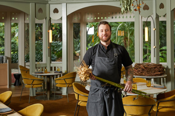 Chef Justin James at Restaurant Botanic, Adelaide. 