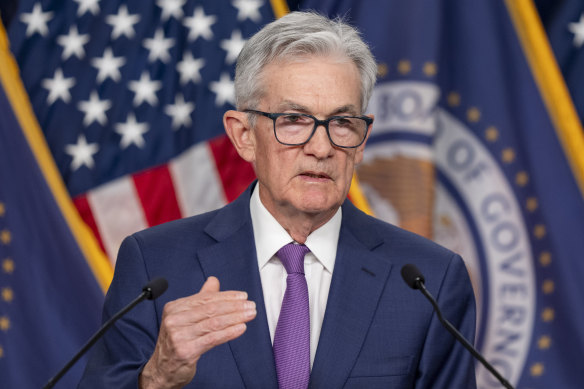 US Federal Reserve chairman Jerome Powell. Markets are on edge waiting for when the central bank will start cutting rates.