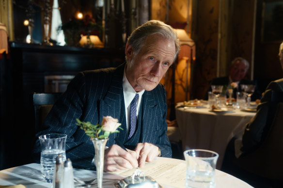 Mr Williams (Bill Nighy) looks appropriately like an undertaker, which he will be needing shortly.