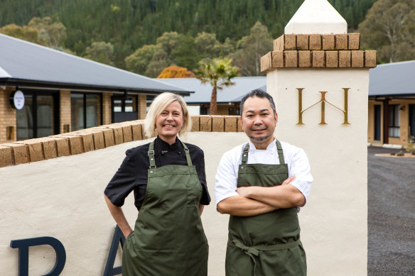 Pepperberry chefs Emma Holbery and Yasuaki Tokuda.