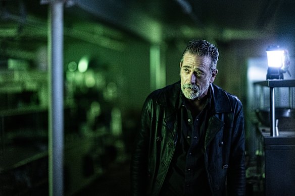 Jeffrey Dean Morgan sports a groomed beard as Negan in The Walking Dead.
