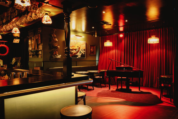 The baby grand at The Hook in Potts Point. 