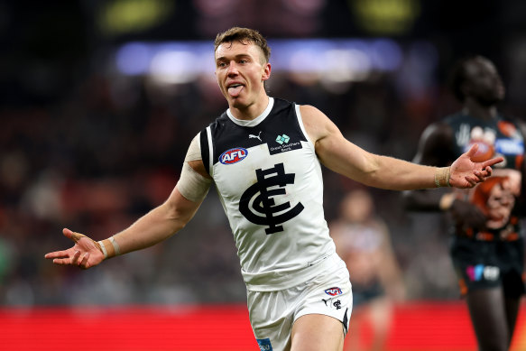 Patrick Cripps is in career-best form and a leading contender to win this year’s Brownlow Medal.