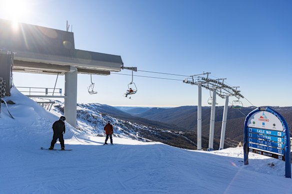 Thredbo ski resort, pictured in 2024.