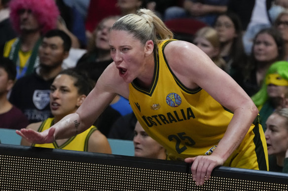 Impact: Lauren Jackson was used off the bench in the Opals’ win on Friday.