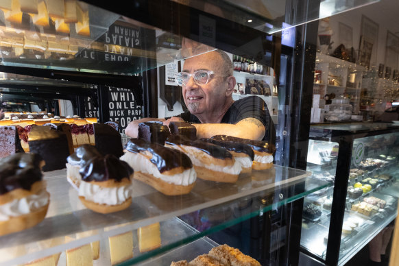 Nick Andriotakis of Europa Cakes says restoring Acland Street’s image as a family-friendly area will help its lifeblood return.