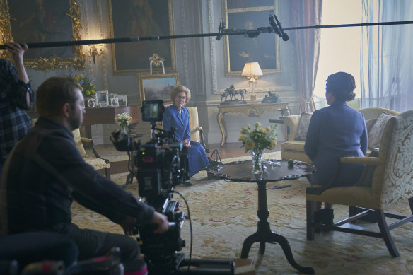 Gillian Anderson and Olivia Colman play Margaret Thatcher and the Queen.