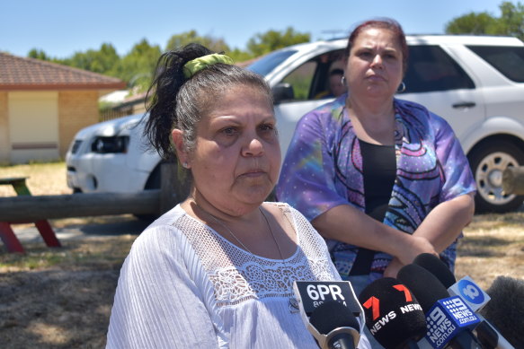 Mechelle Turvey stands metres from where her son Cassius was allegedly attacked and killed to talk about her new role with WA Police.