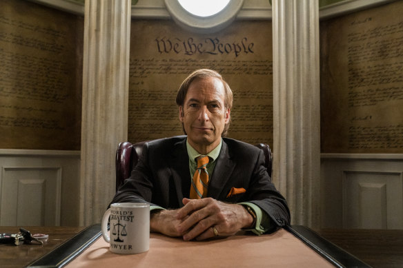 Saul Goodman (Bob Odenkirk) in his dubiously appointed office.