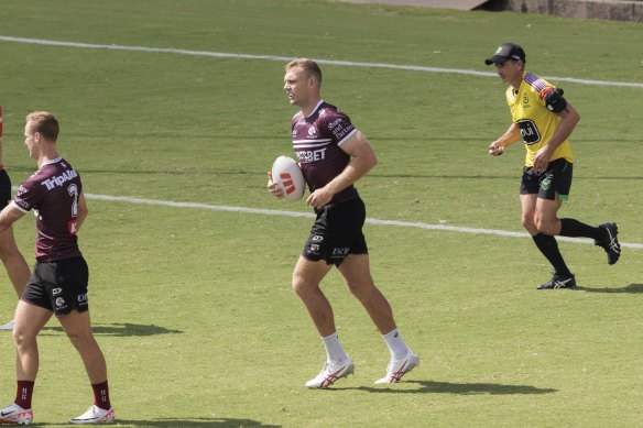 Tom Trbojevic at Sea Eagles pre-season training earlier this month.
