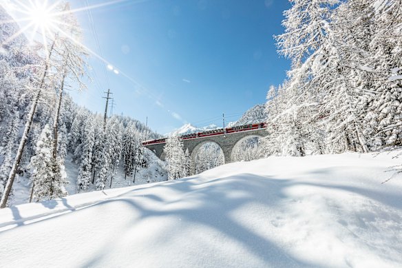 One of the 196 bridges on the alpine route.