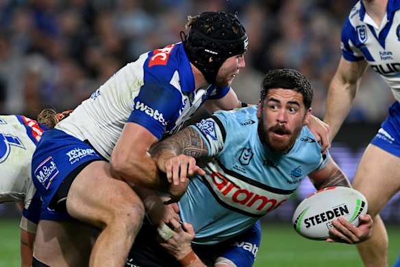 Braden Hamlin-Uele has been strong from Cronulla’s bench.