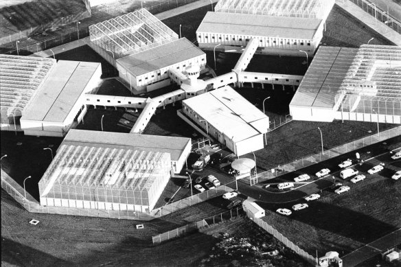 An aerial view of the Jika Jika section of Pentridge Prison.