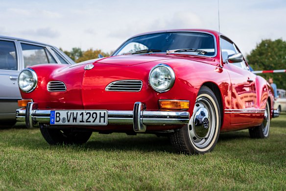 A Karmann Ghia similar to the one Antony Catalano drove as a reporter.