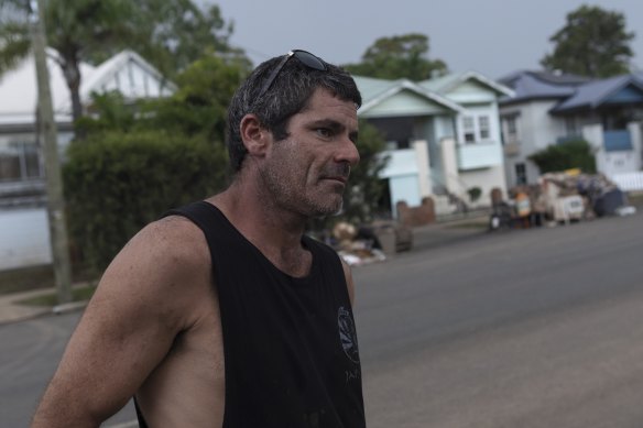 Nick Sullivan outside his home. 