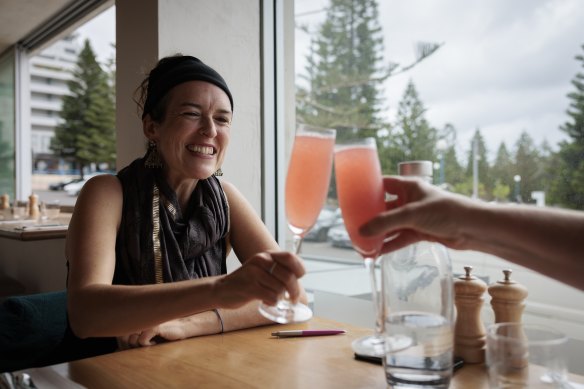 Mimosas with author Jess Hill at Bathers Coogee.