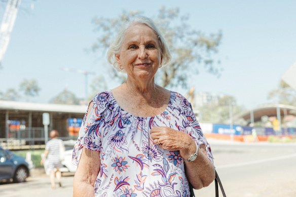 “They build a school and immediately it’s full”: retired school teacher Carolyn Gray, from Castle Hill, was sceptical of plans for more housing.